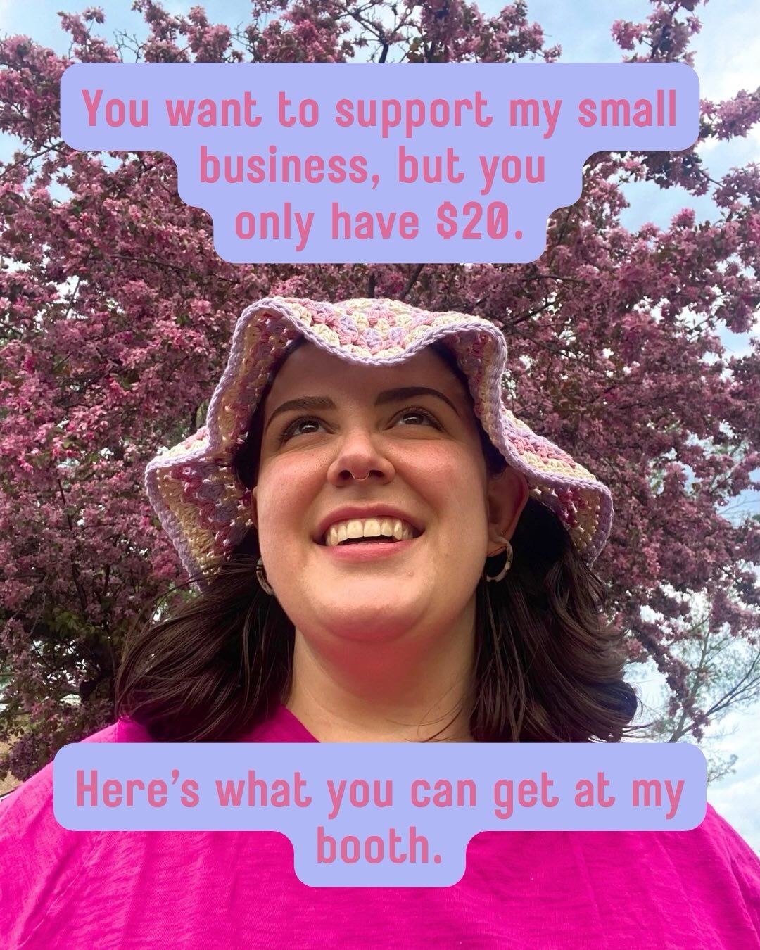 Budgets are tight, but you don&rsquo;t need buckets of money to help keep this crochet vendor&rsquo;s dreams  going! Any purchase, no matter the amount, is appreciated 💖 #growingwildstudios #craftvendor #crochetbusiness