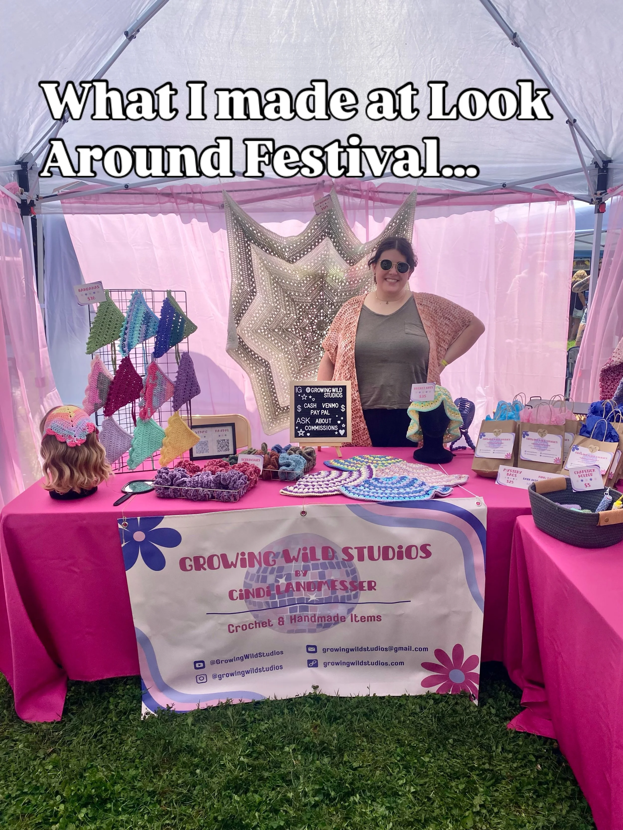I didn&rsquo;t quite get as many sales as I hoped for at Look Around Featival on Saturday, but it was still a great experience! I was finally happy with my booth setup, and I talked to so many of the people who came in to look around and other vendor