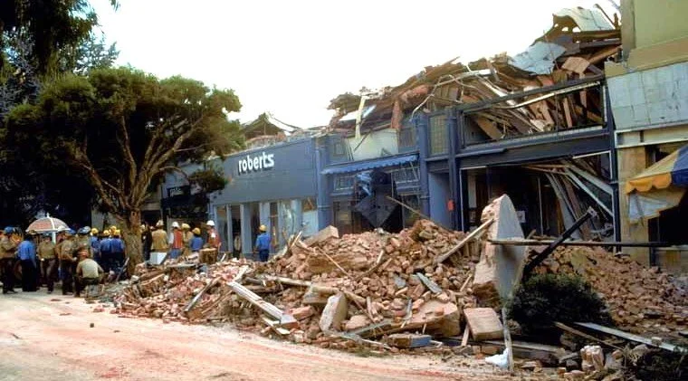 Substantial damage to the Loma Prieta area during the 1989 earthquake