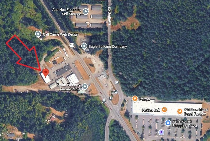 map of the location of Washington Design Company