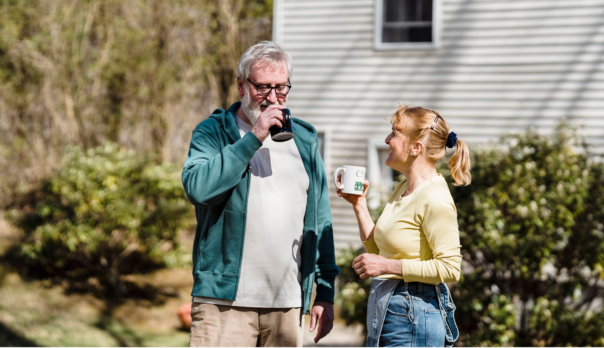 Neighbors are chatting.