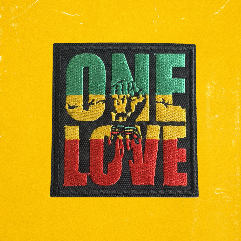One Love Embroidered Iron-on Patch