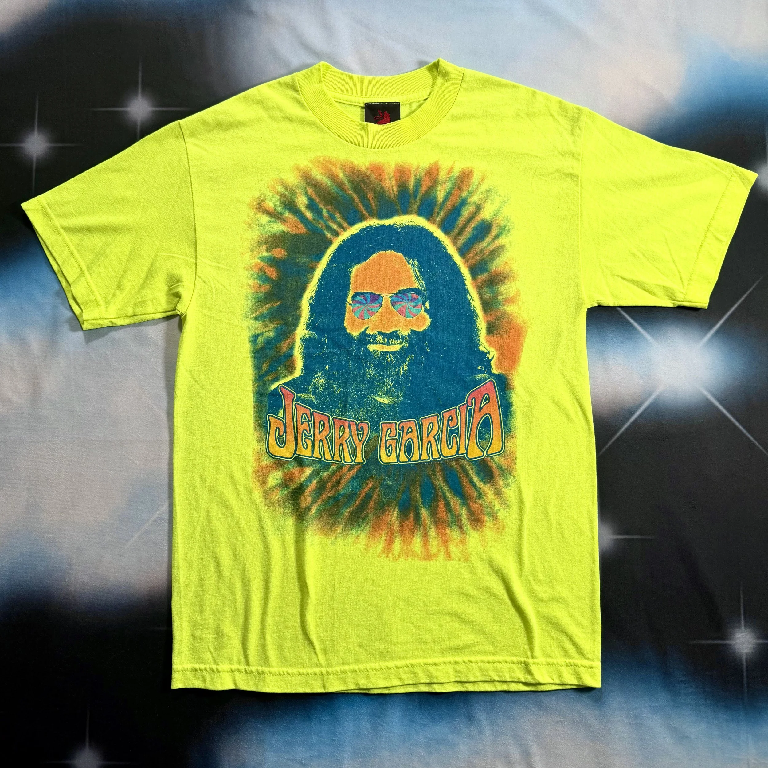 Vintage Jerry Garcia Neon Shirt Medium