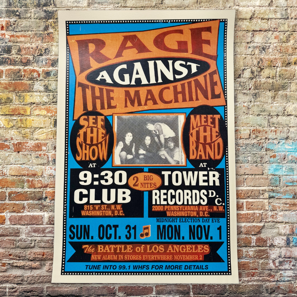 Rage Against the Machine '99 Tour Poster Reprint