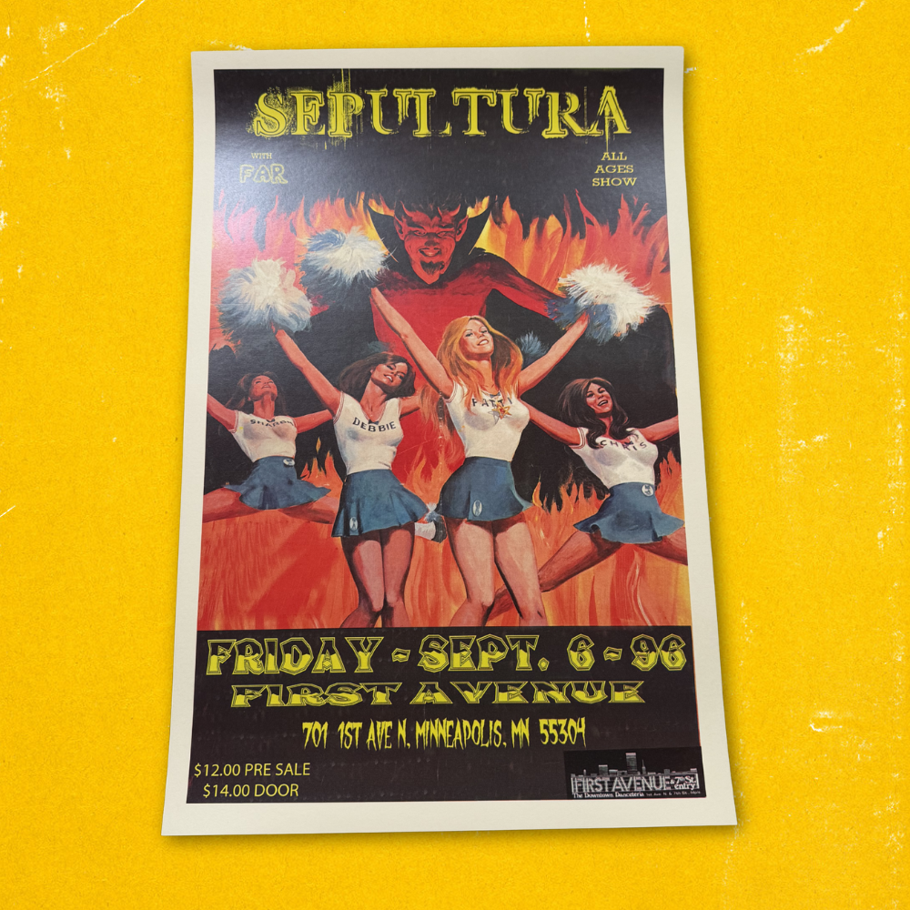 Sepultura '96 Tour Poster Reprint