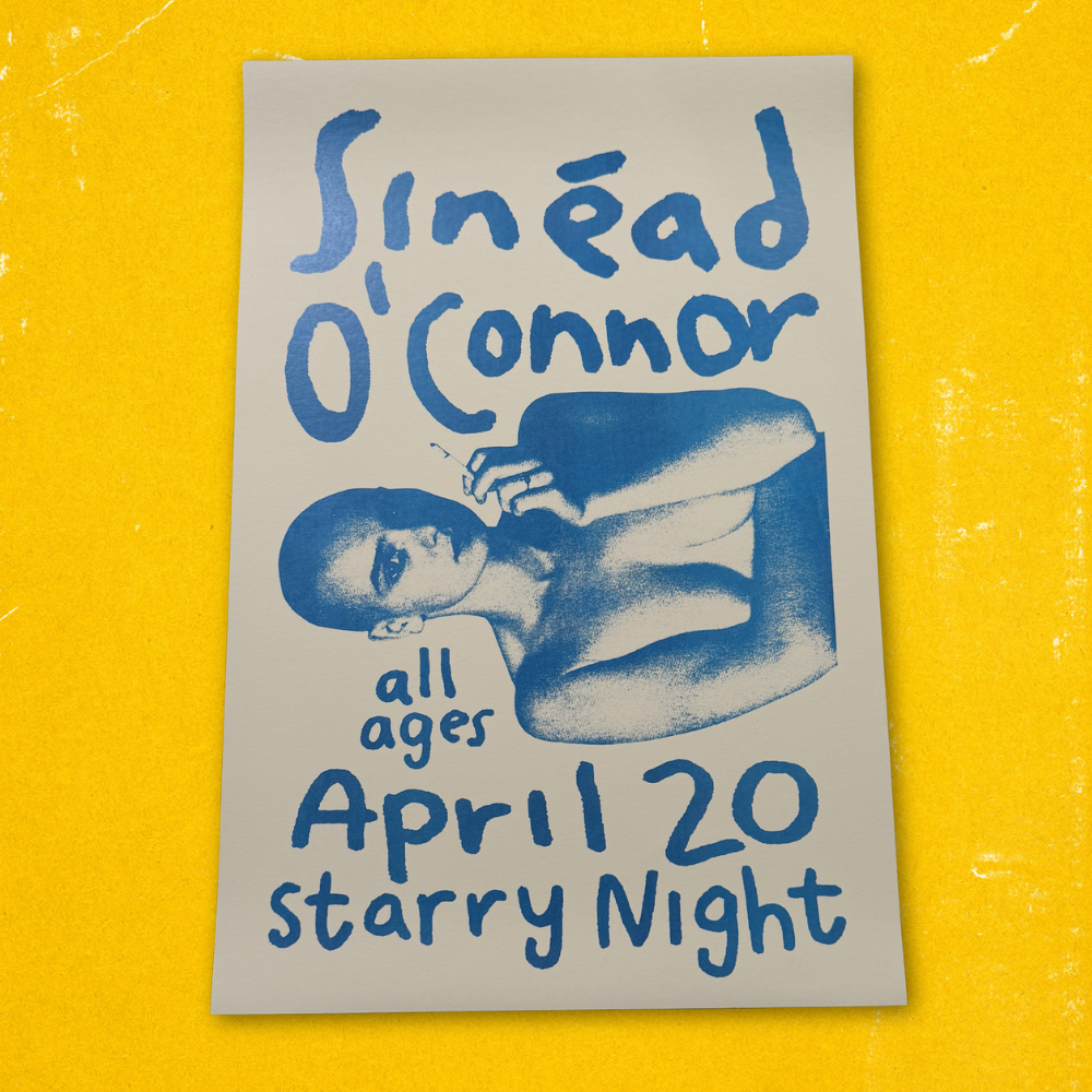 Sinéad O'Connor '88 Tour Poster Reprint