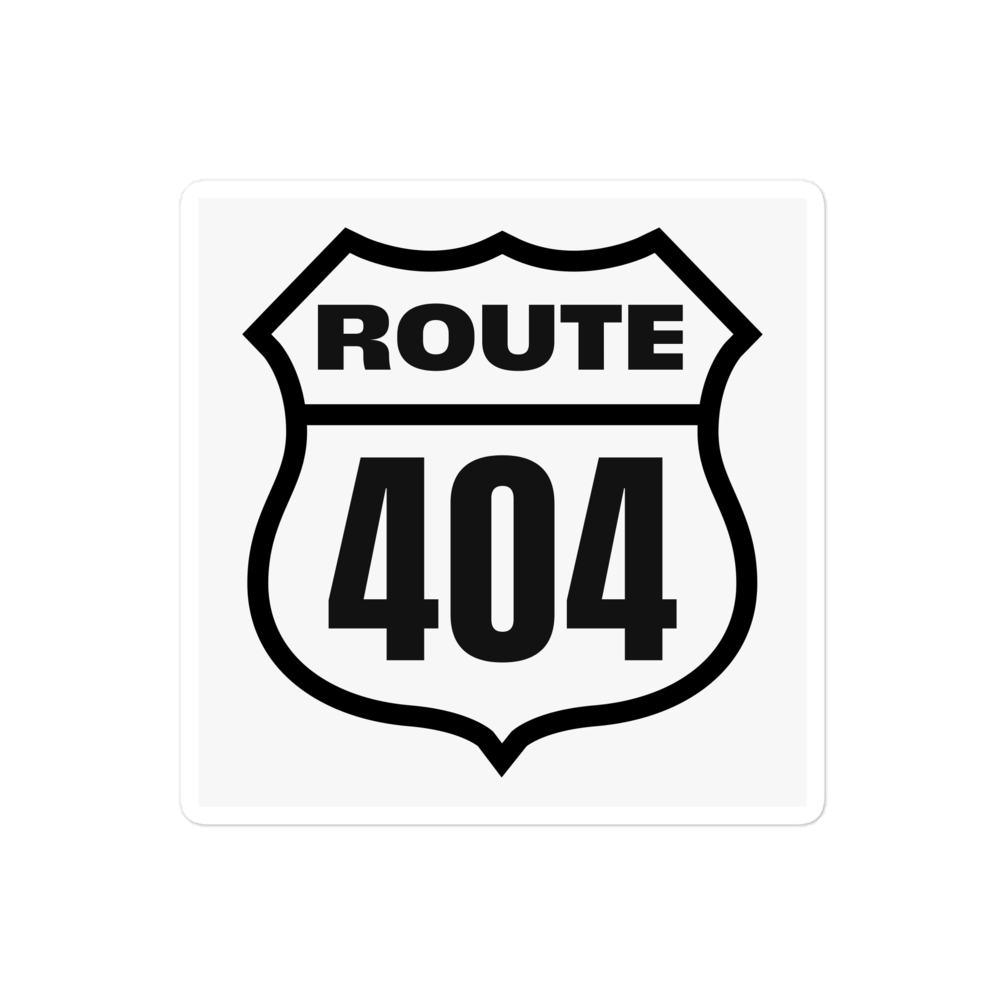 ROUTE 404 Sticker