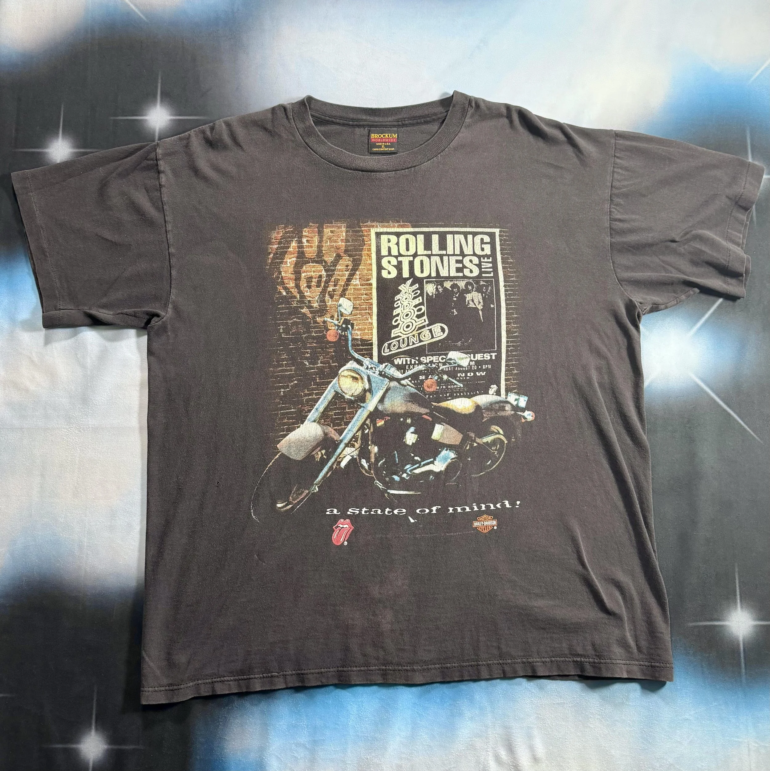 Vintage The Rolling Stones x Harley-Davidson Shirt XL