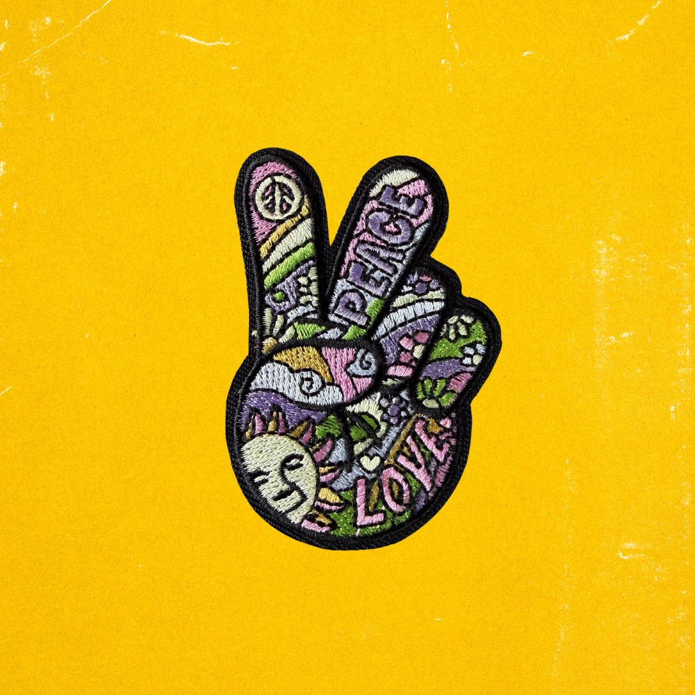 Peace Embroidered Iron-on Patch