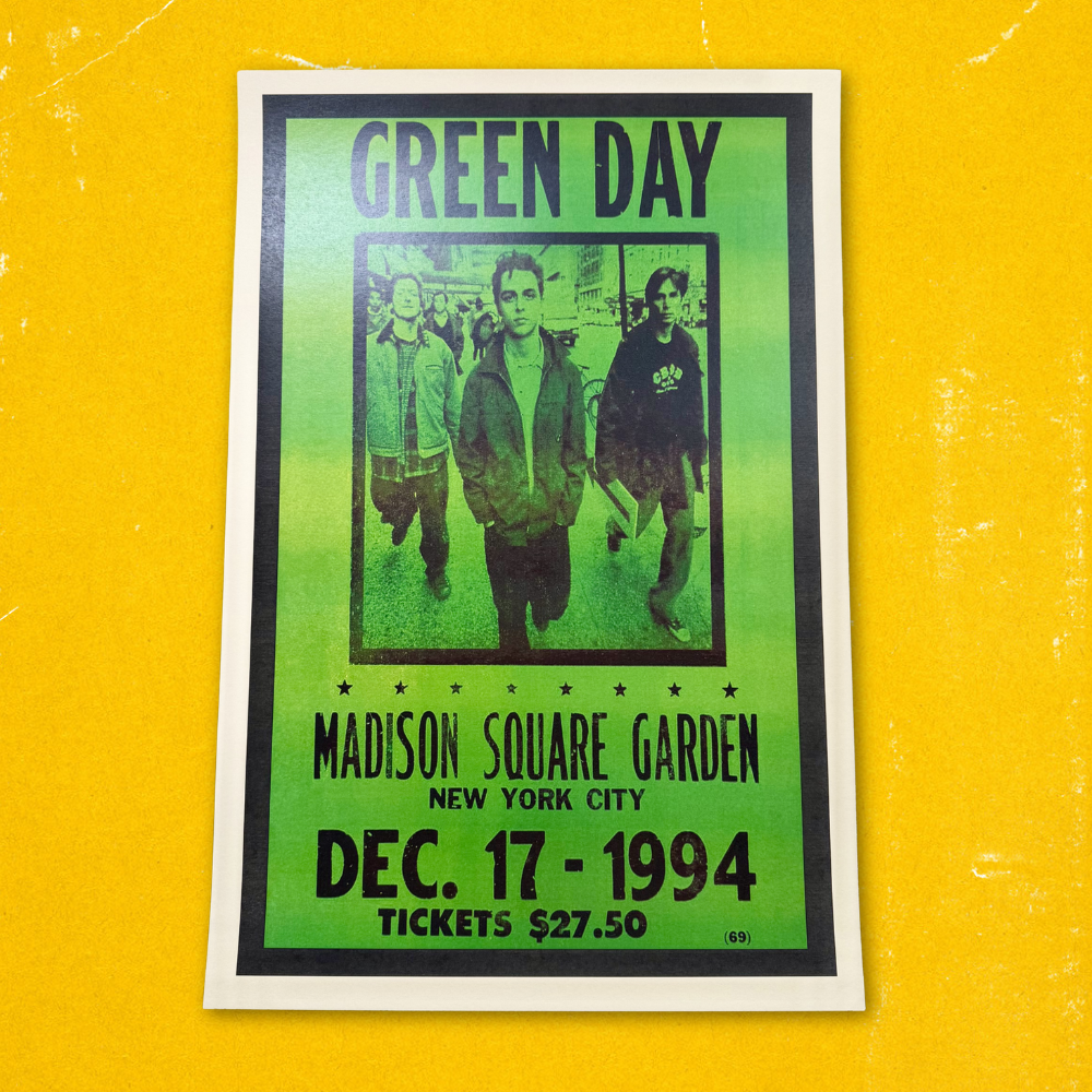 Green Day '94 Tour Poster Reprint