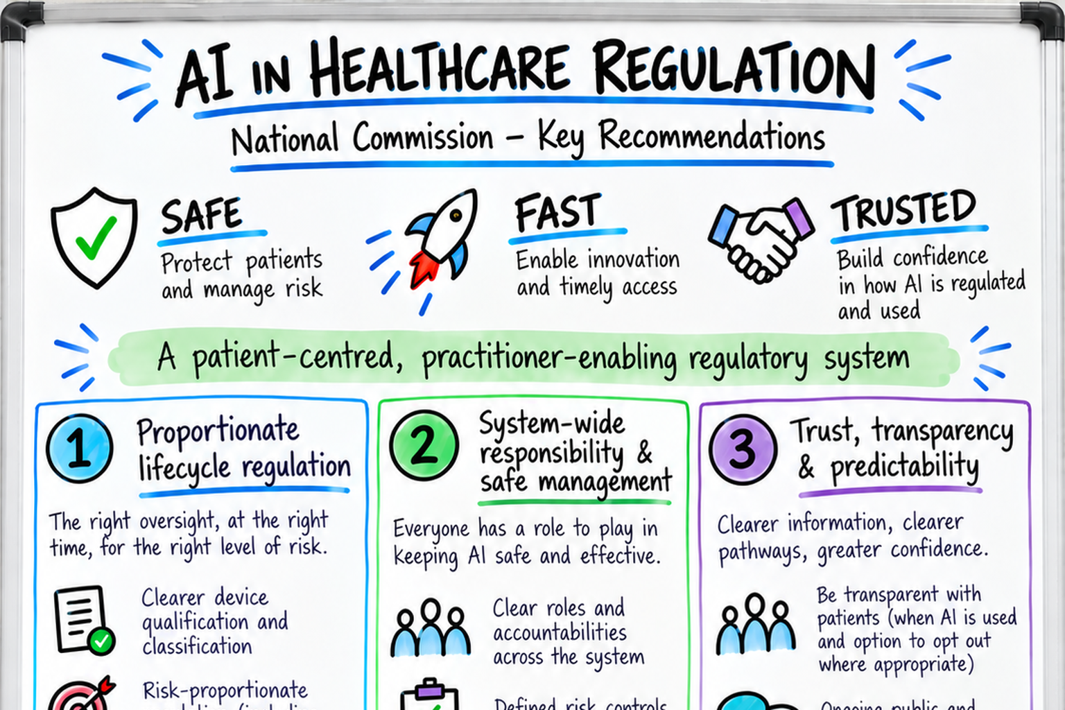 Regulating AI in healthcare