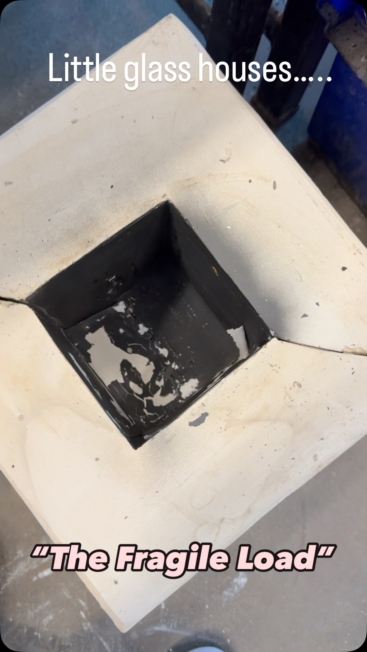 Maybe the start of a new piece of work….”The Fragile Load”
This work will serve as a feminist commentary on the relentless pressures placed upon women, both within the home and beyond.
A mixed media instillation of glass, porcela