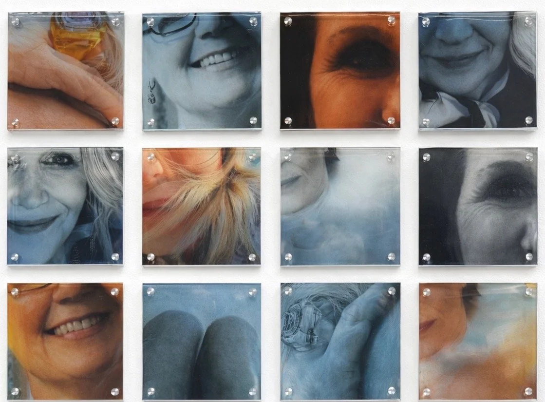 Age of Invisibility, 
Float glass, acetate, mirror, wood
100x100x15cm
