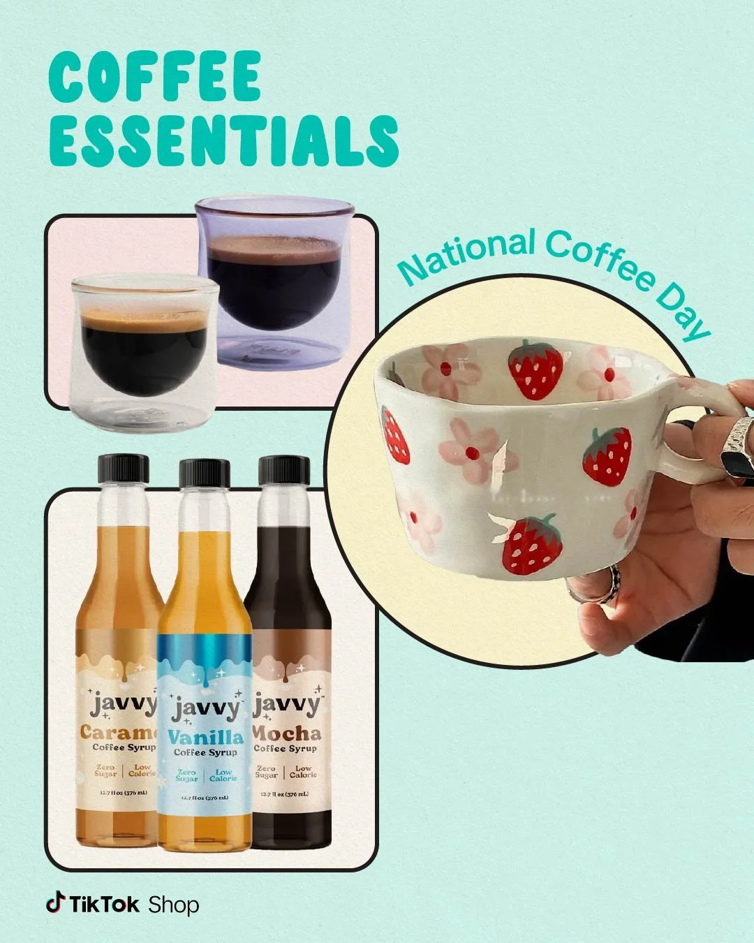 Spilling the coffee beans on all the #NationalCoffeeDay must-haves from TikTok Shop ☕ #TikTokShop #Coffee #CoffeeAccessories #CoffeeEssentials