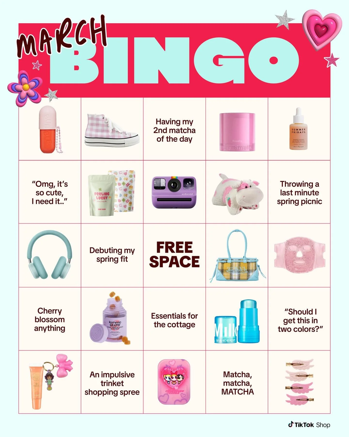 Immediately scoring five-in-a-row the first week of spring! 🤭 #SpringBingo #TikTokShopFinds #CottageEssentials