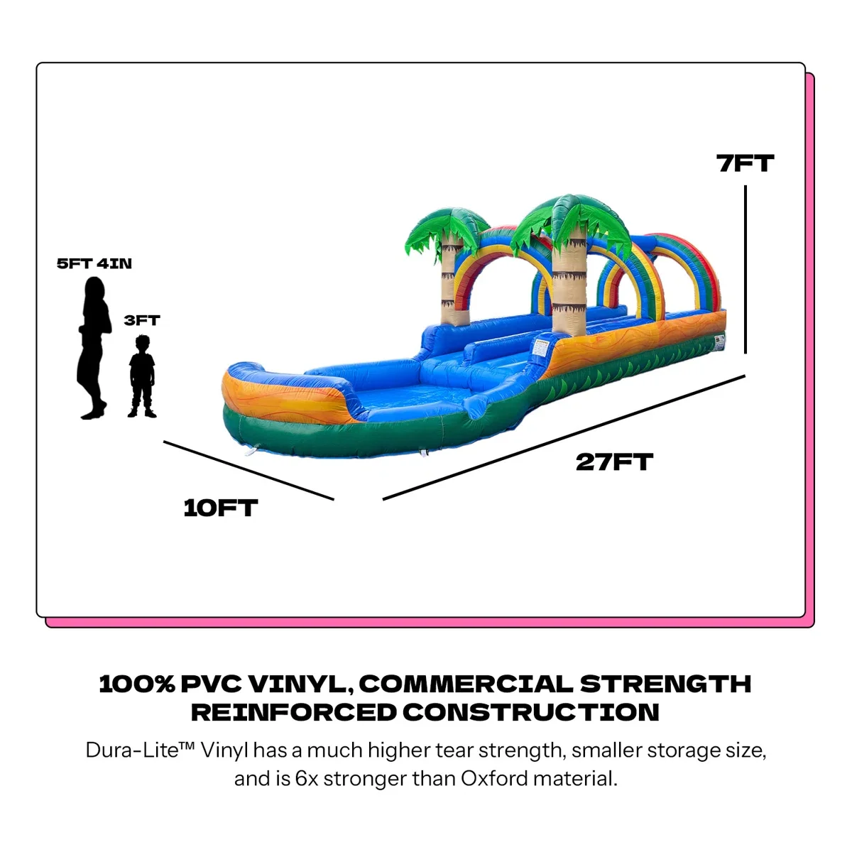 POP+JUMP+27ft+Long+Tropical+Inflatable+Dual+Lane+Slip+N+Slide,+with+Splash+Pool+and+Blower (2).webp