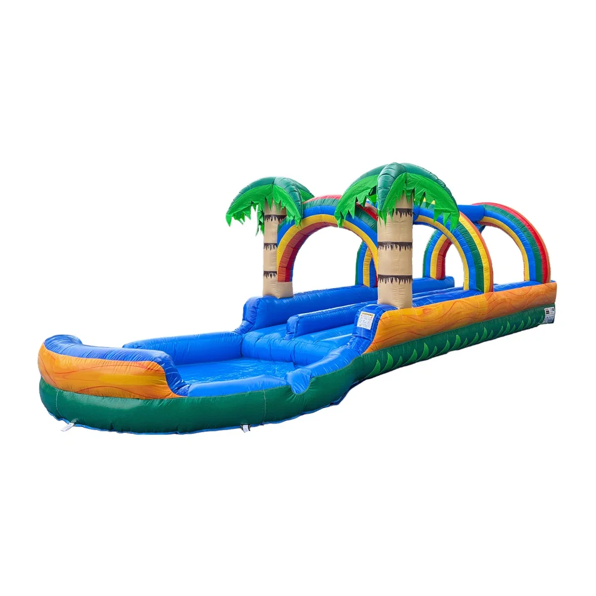 POP+JUMP+27ft+Long+Tropical+Inflatable+Dual+Lane+Slip+N+Slide,+with+Splash+Pool+and+Blower.webp