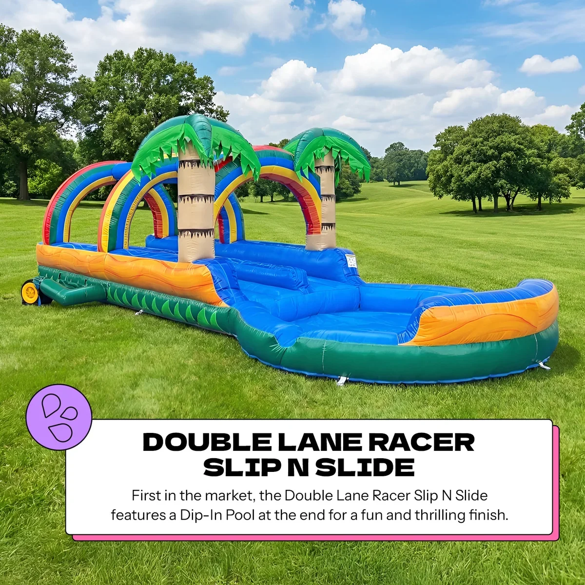POP+JUMP+27ft+Long+Tropical+Inflatable+Dual+Lane+Slip+N+Slide,+with+Splash+Pool+and+Blower (1).webp