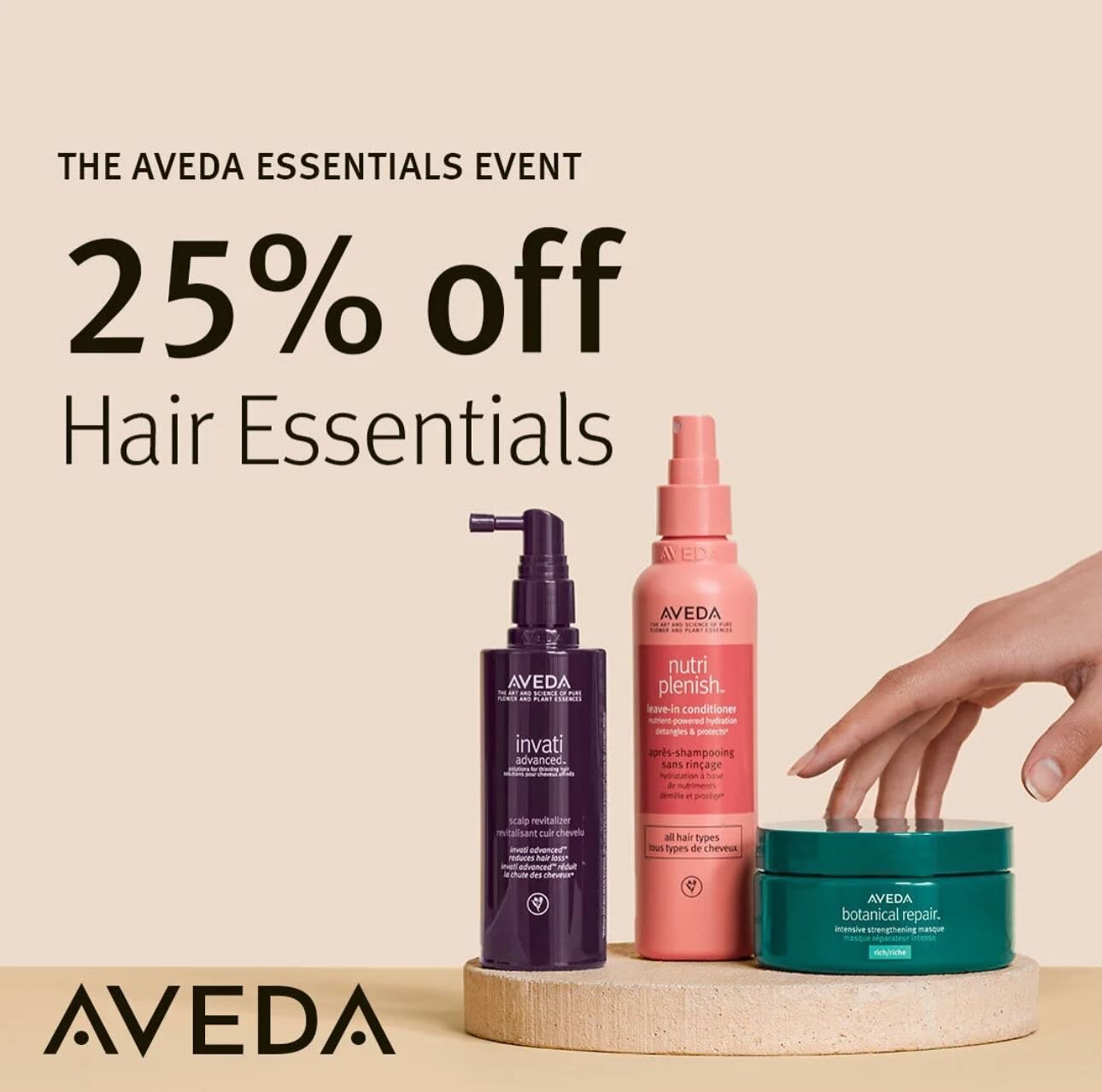 Black Friday starts NOW at RUN Salon!

Enjoy 25% OFF all Aveda shampoos, conditioners &amp; treatments NOW through December 3!
Stock up on your favorites or grab a few for holiday gifting.

Can&rsquo;t make it in? Call in your order and pick up at a 