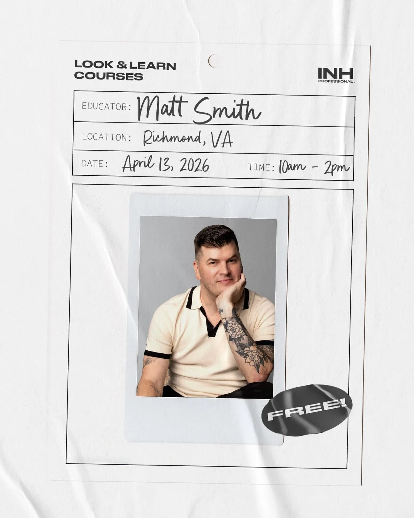 ✨ EXTENSION EDUCATION ✨

We&rsquo;re bringing something special to RUN&hellip; and ALL stylists are invited.

Join us for a Look &amp; Learn with the incredibly talented @mattsmithbeauty &mdash; right here in Richmond, VA!

🗓 April 13, 2026
⏰ 10AM &