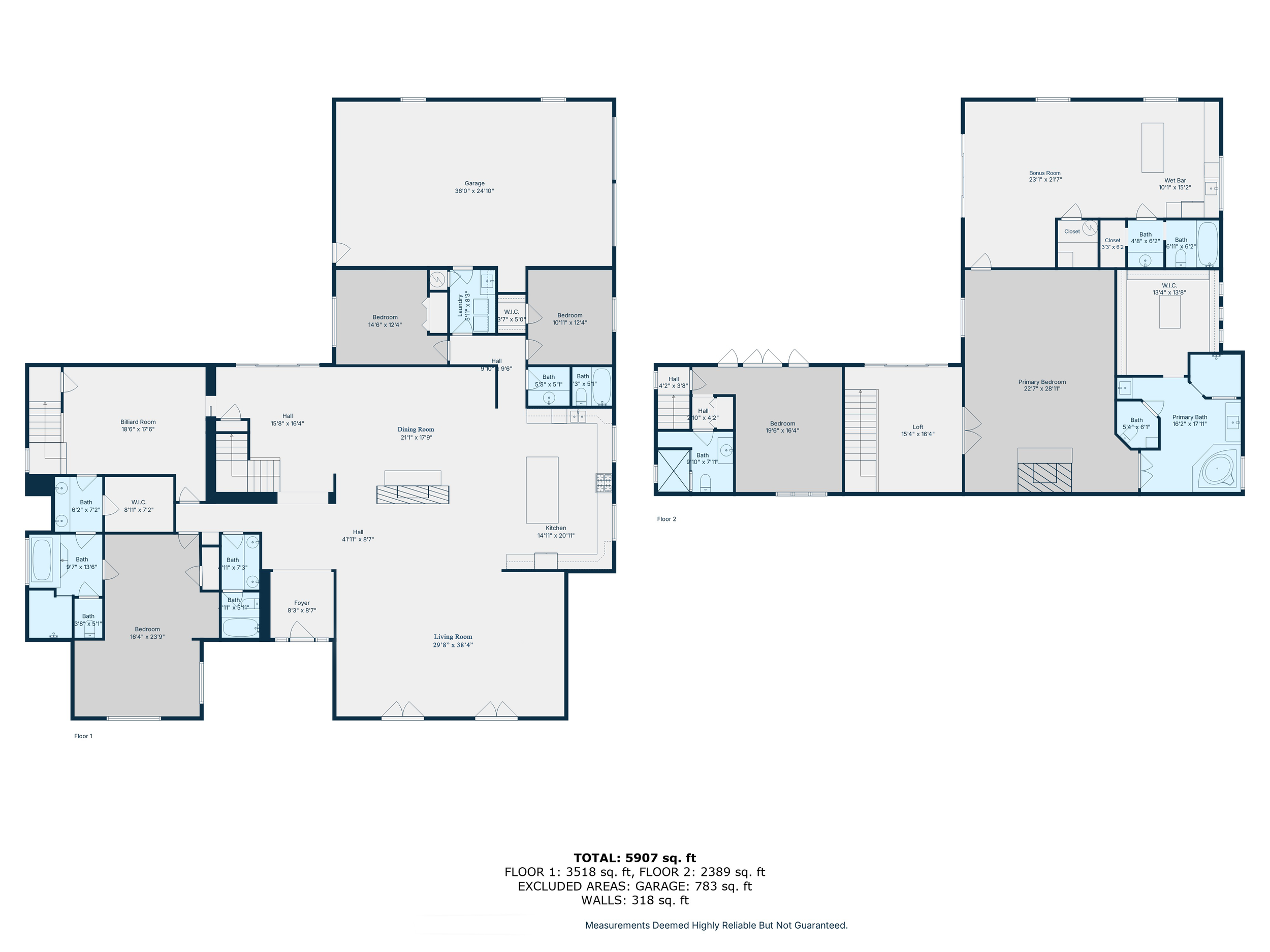 Arizona Phoenix Real Estate Photography Floor Plan