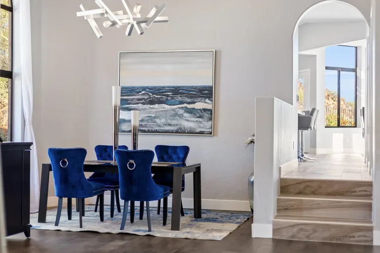 Living room in a Fountain Hills luxury home