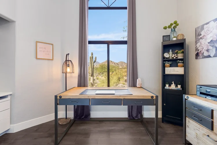 Home office with a view in a Fountain Hills home