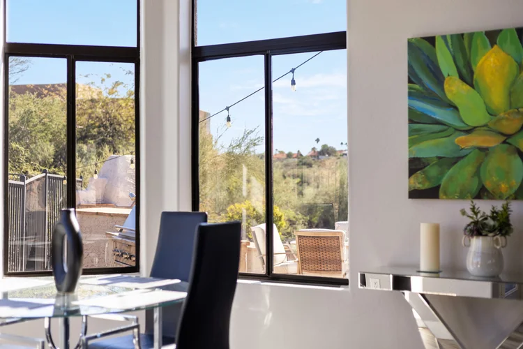 Dining room detail in an Arizona home