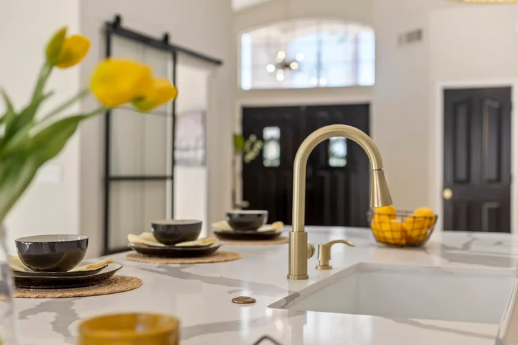 Kitchen sink detail in an Arizona home
