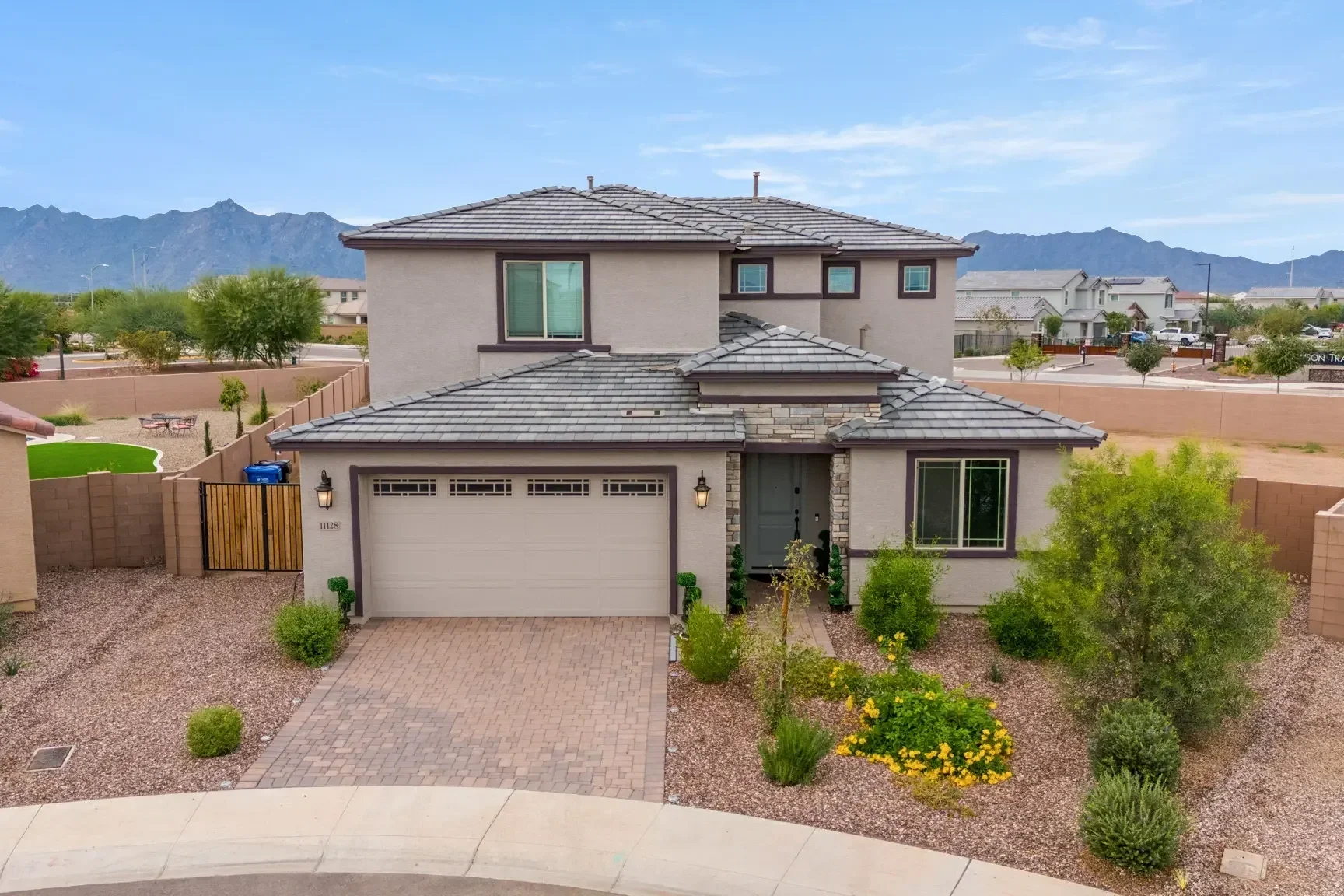 Gilbert Luxury Home Exterior Drone Photo