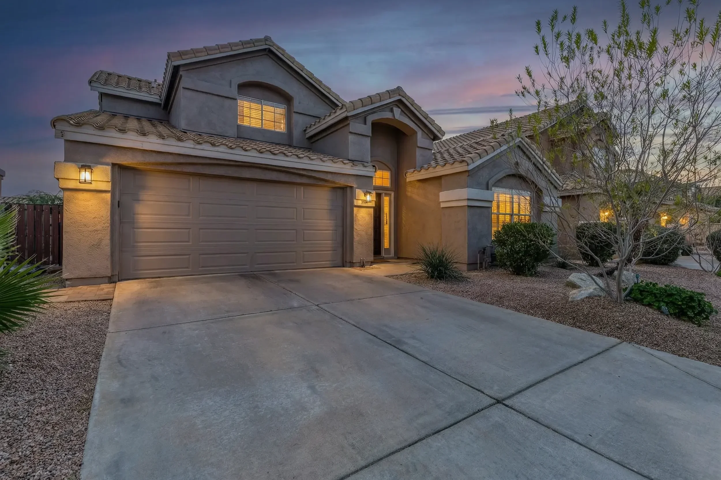 Mesa Arizona Luxury Real Estate Twilight Photo