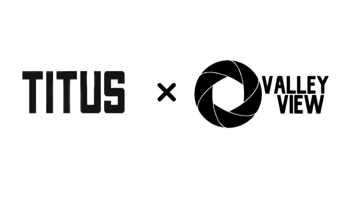 Logo showing the partnership between Titus and Valley View, with their respective logos and names.