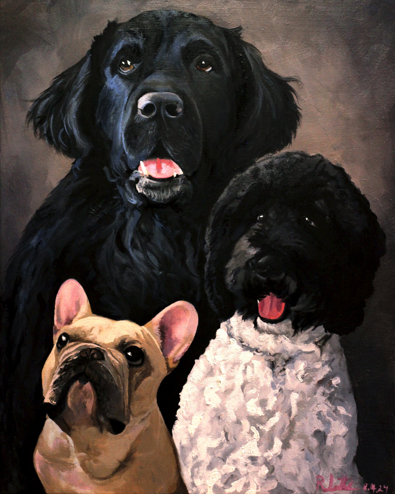 Three Good Boys | Oil on Canvas, 16 x 20 inches