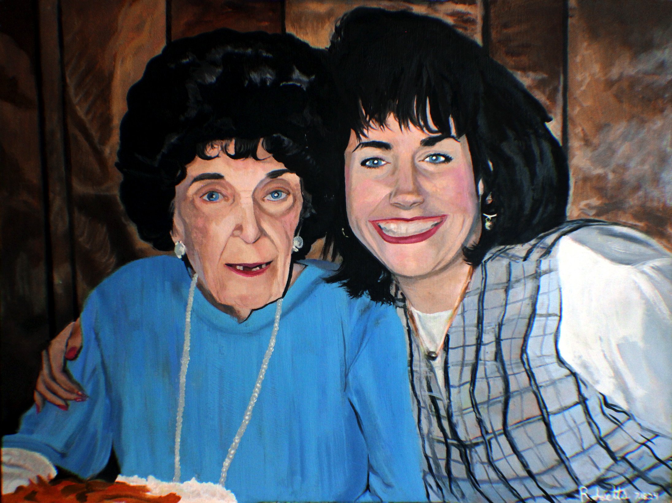 Dinner with Gram | Oil on Canvas 18 x 24 inches