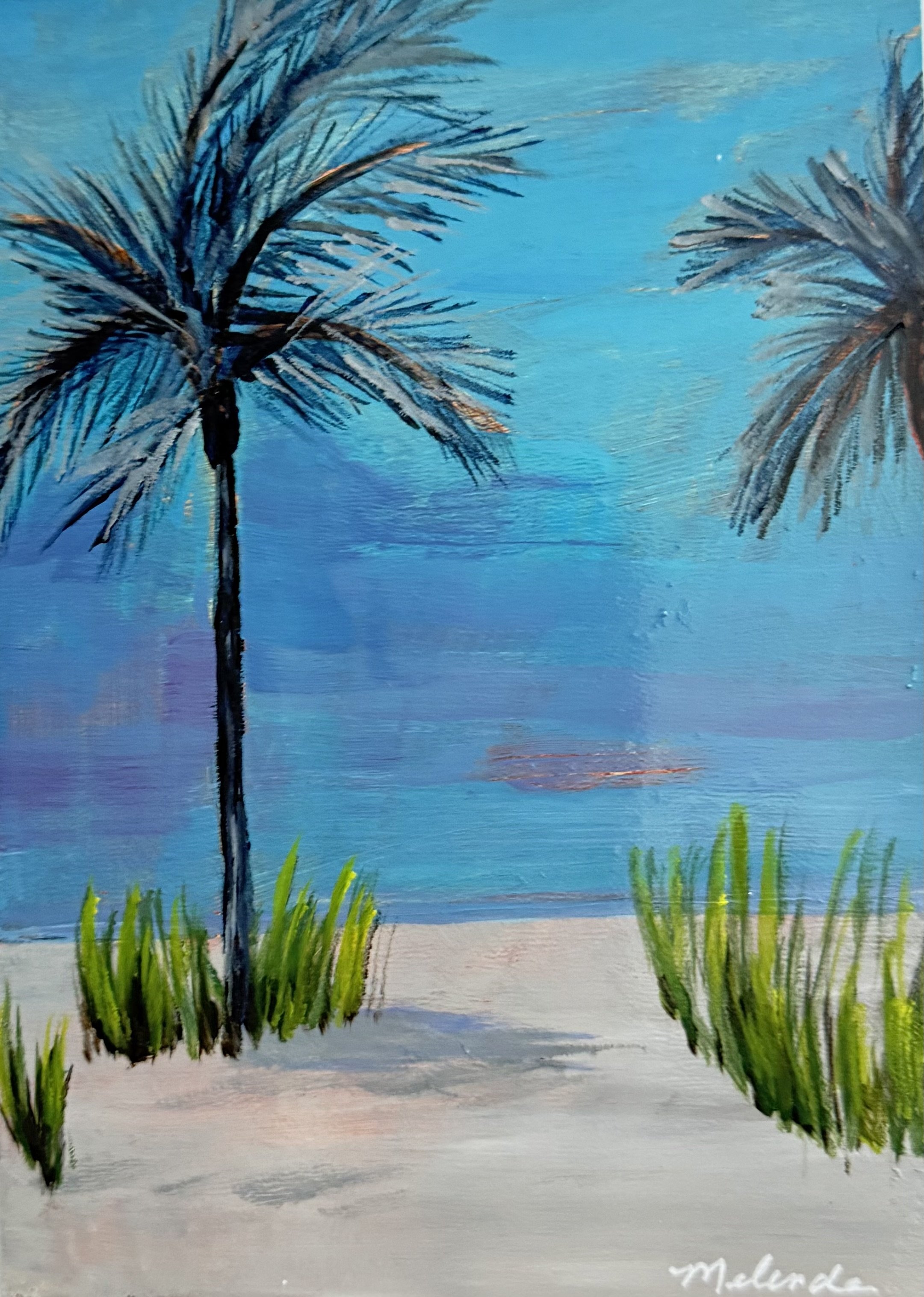 Sunkissed Palms, 5x7