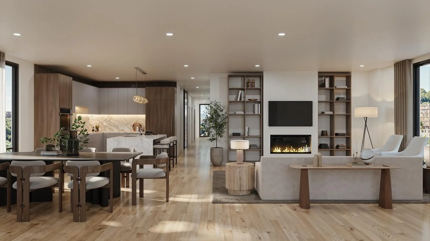 The showpiece of every residence: an open living space framed by oversized windows, anchored by a designer kitchen, and finished with refined details that bring it all together. Coming soon to Brookline&mdash;schedule a presentation and tour today. ?