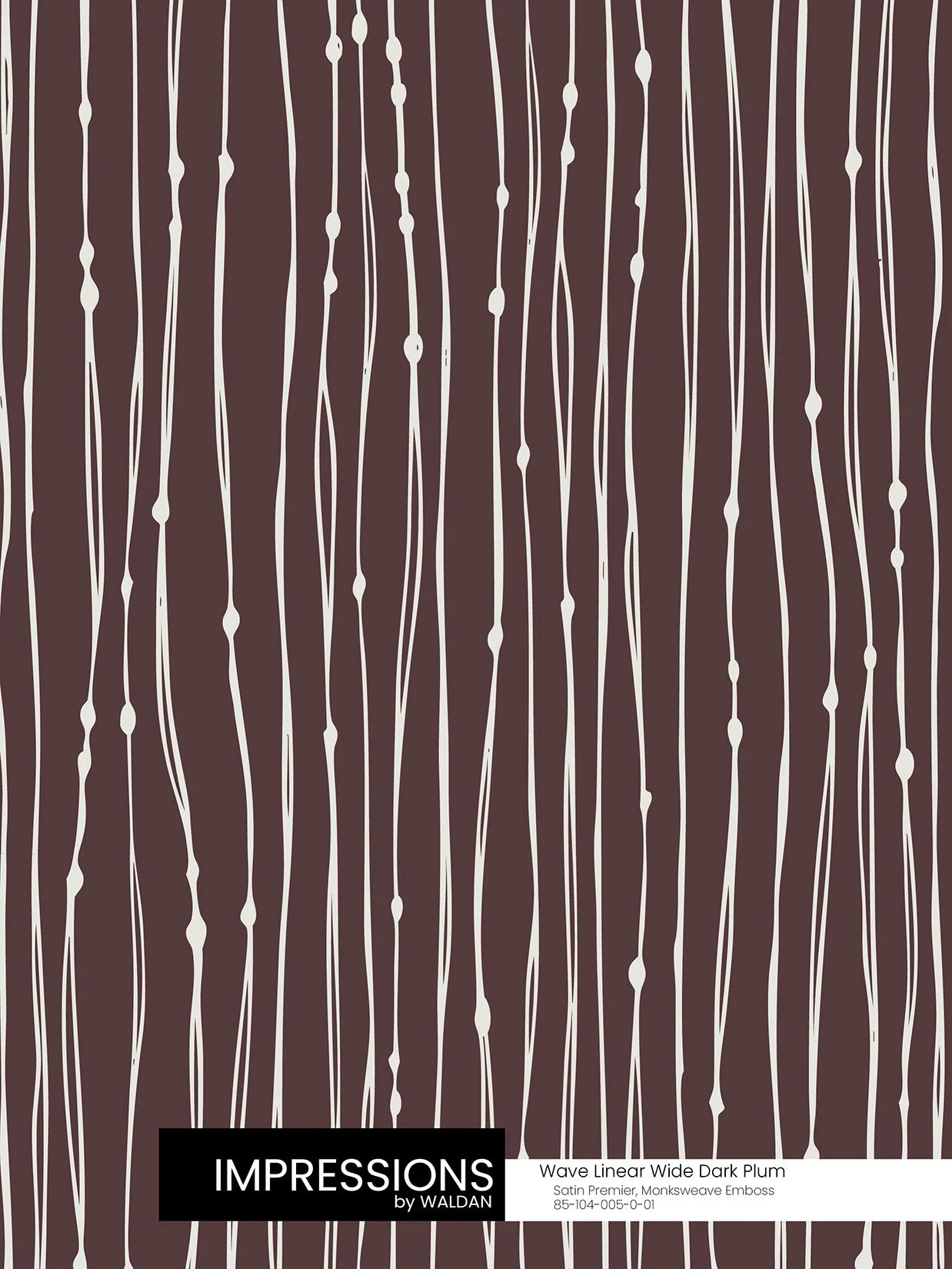 Wave Linear Wide Dark Plum