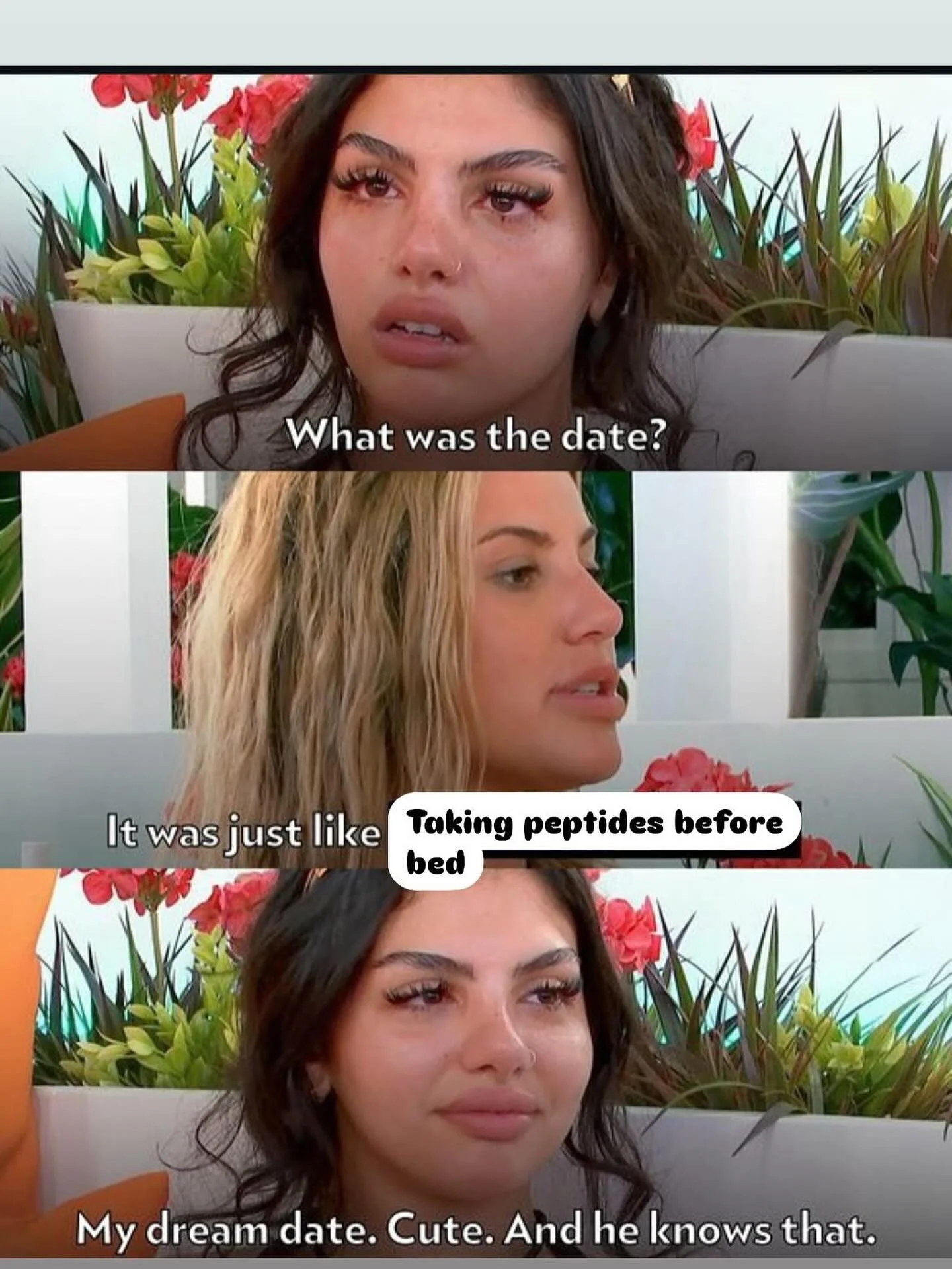 Forget candlelit dinners&mdash;my Love Island dream date is peptides on the balcony, NAD for two, and waking up looking 10 years younger 😍💉 #PeptideLoveStory #GlowUpTogether #WellnessIsTheLoveLanguage
Book your consult call on 
www.peptidefairy.com