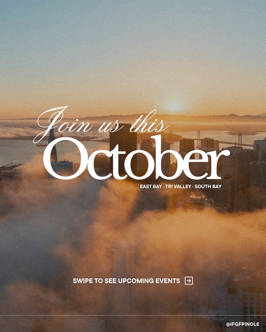We have a lot of exciting events happening in October 🤩 send one of these (or all of them) to a friend you&rsquo;d like to invite!
