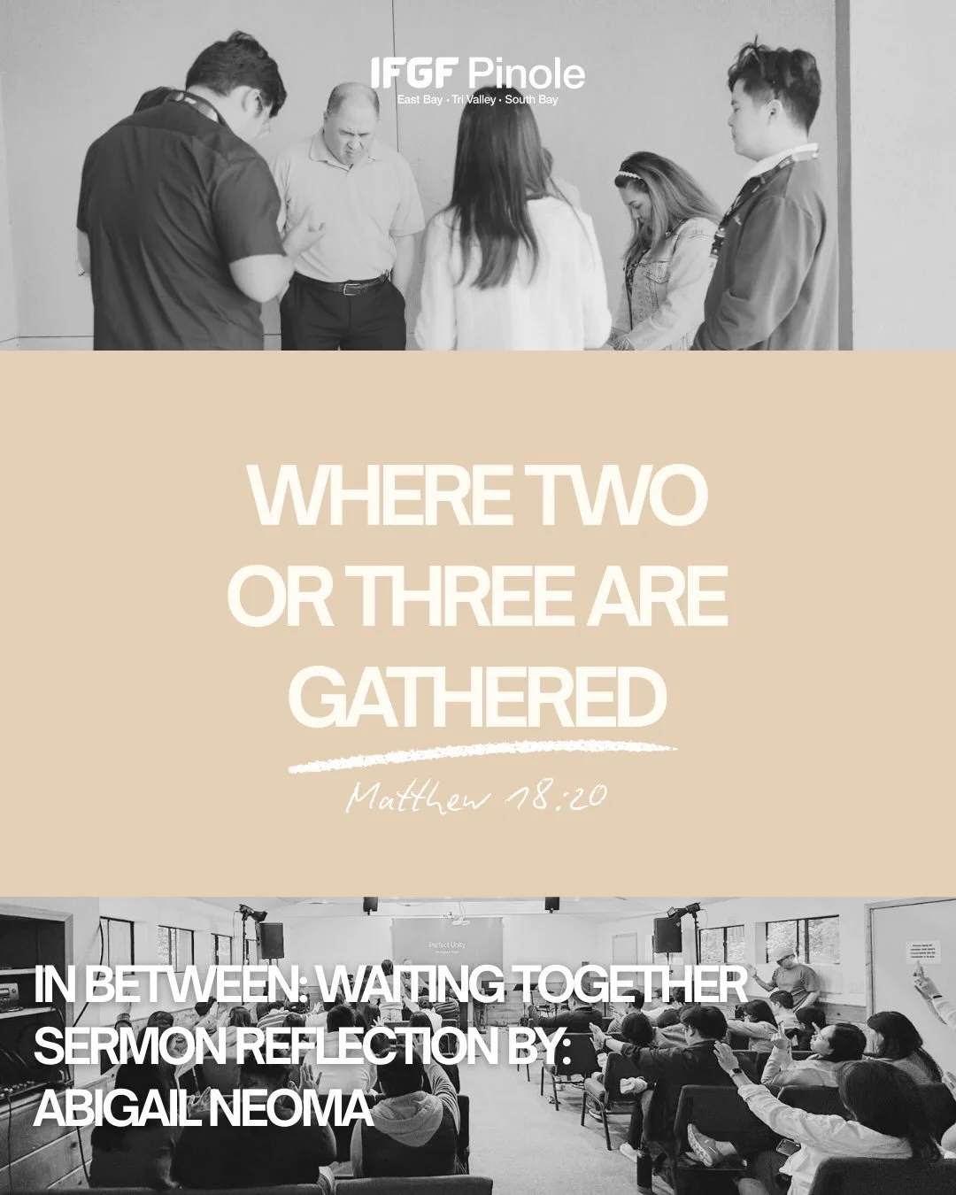 As a community of faith, our faith should impact our surrounding. We are part of this community, this body of Christ for a reason and each member of the body has its own function. It&rsquo;s important to walk with each other in your journey of faith 