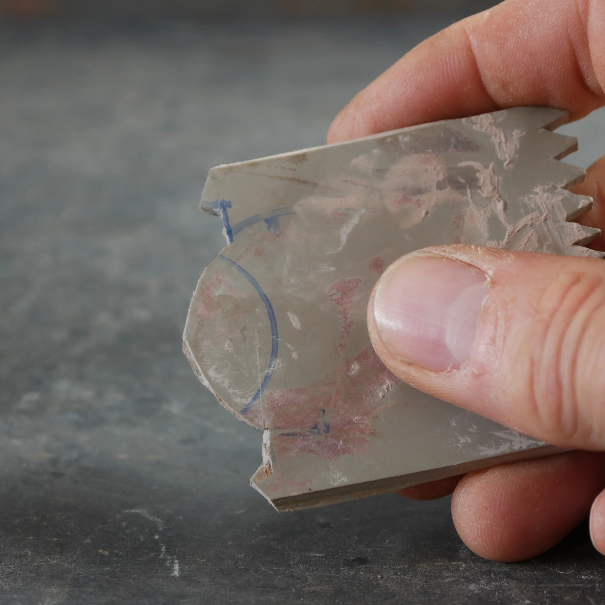 home made rib tool by Andy van Vliet