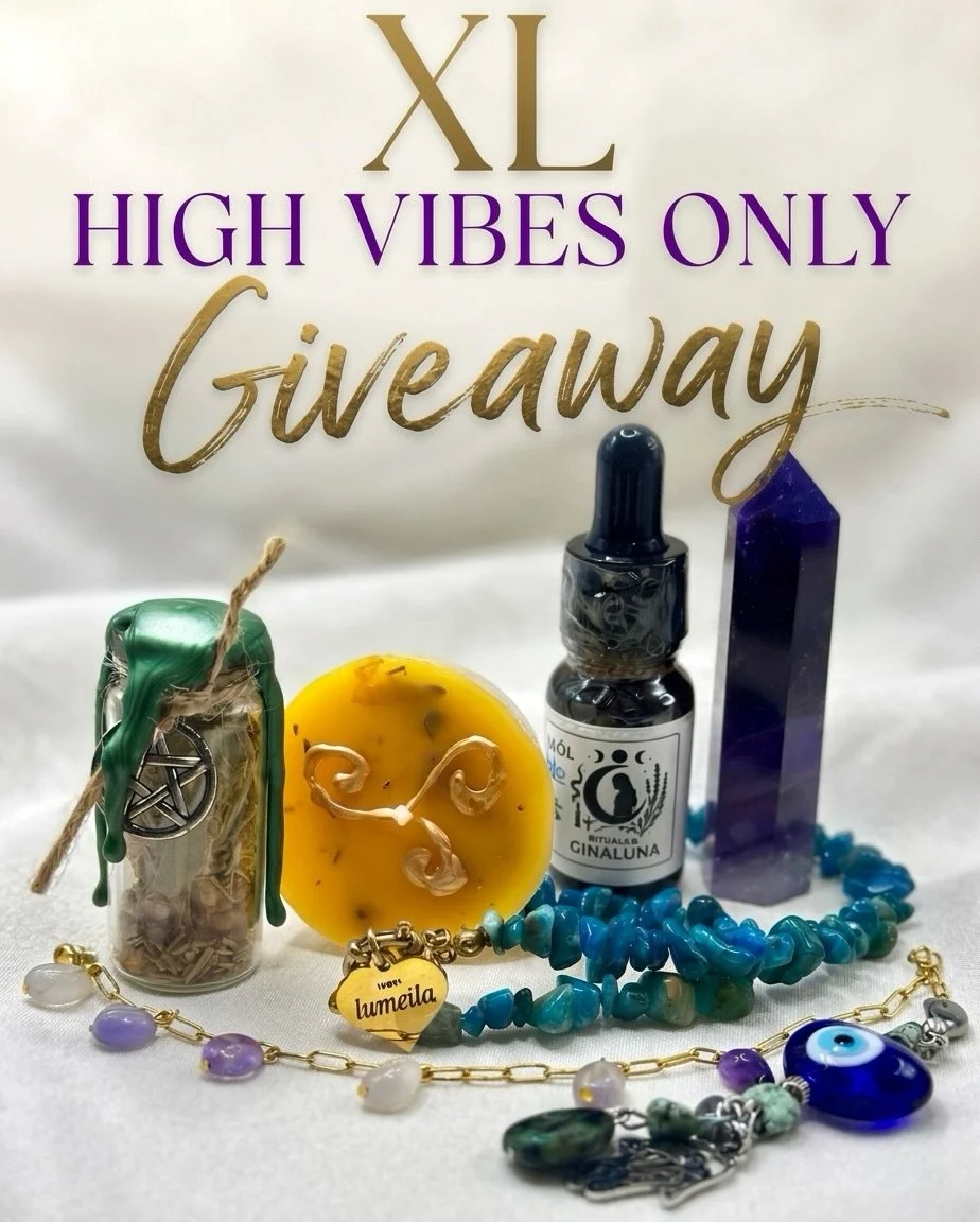 ✨XL HIGH VIBES ONLY GIVEAWAY ✨

Gemeinsam mit @ritualsbyginaluna verlosen wir ein magisches High Vibes XL Paket in H&ouml;he von 150 Euro 😍
Das Set ist ein wundersch&ouml;ner Allrounder f&uuml;r alle, die Spiritualit&auml;t lieben oder gerade erst b