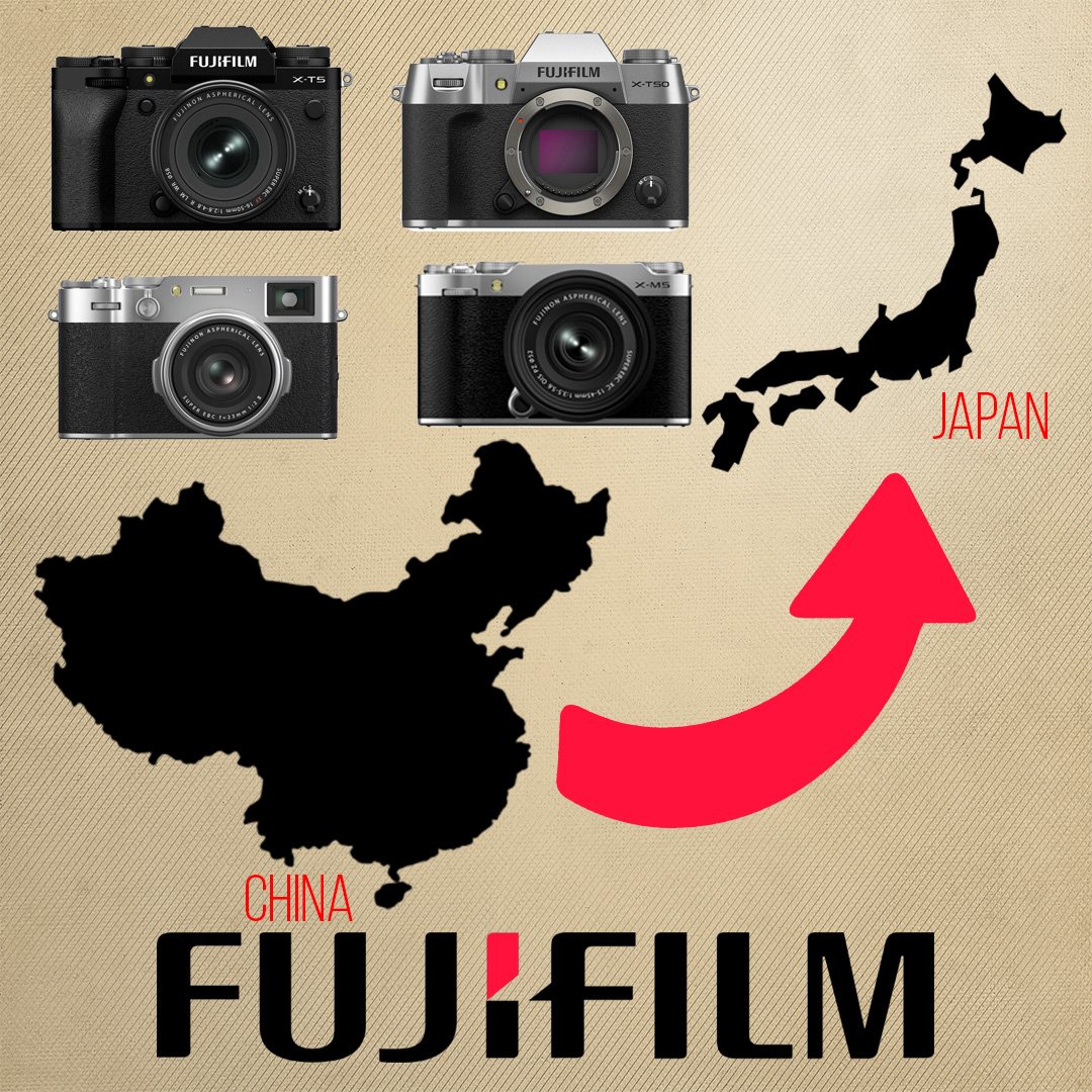 Fujifilm Moves Production of Popular X Series Cameras from China to Japan for U.S. Buyers