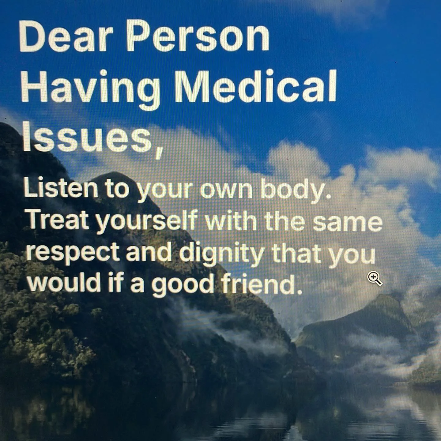 New post on Substack: my letter to people having medical issues
