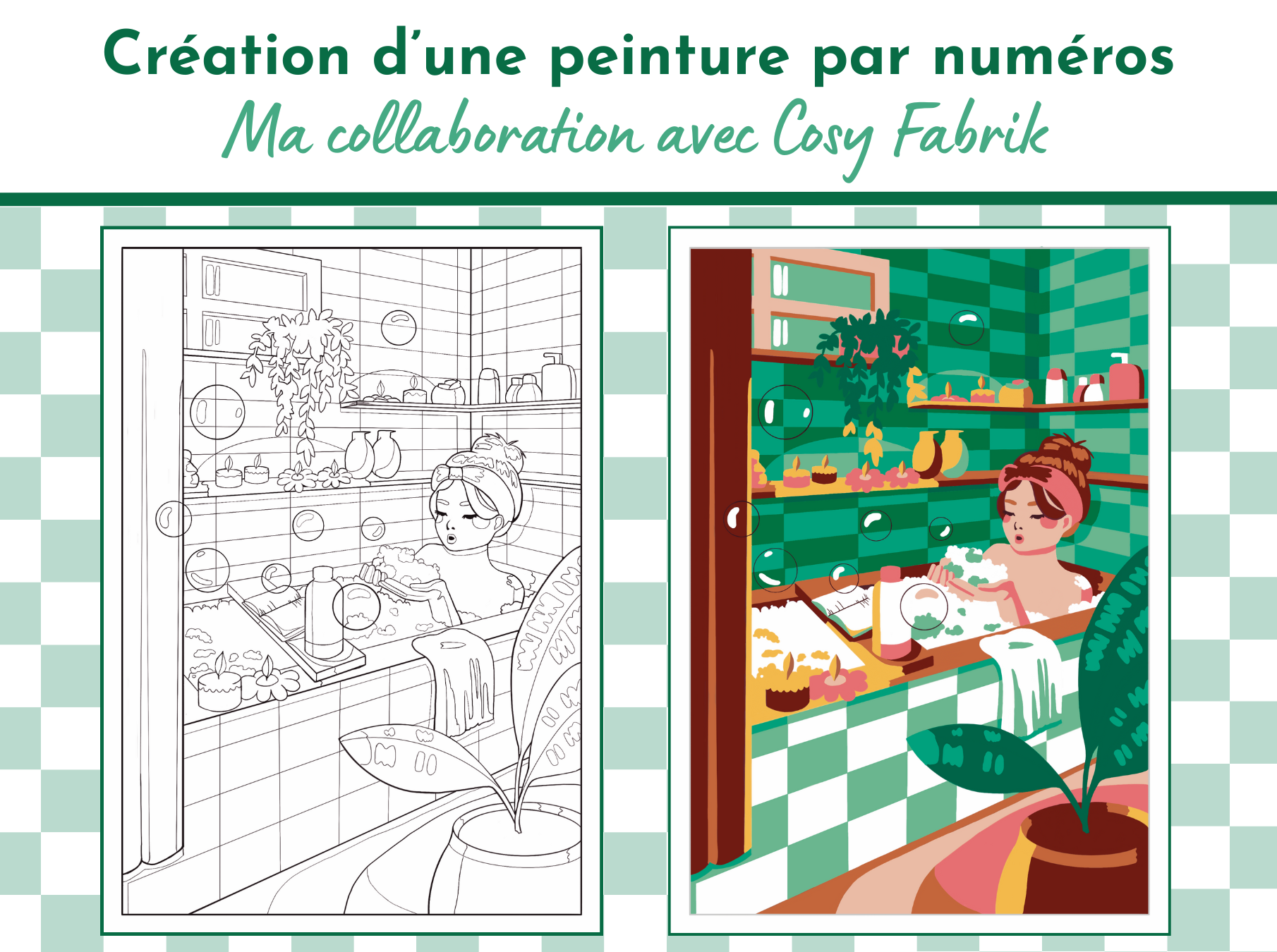 Création d’une peinture par numéros : Ma collaboration avec Cosy Fabrik