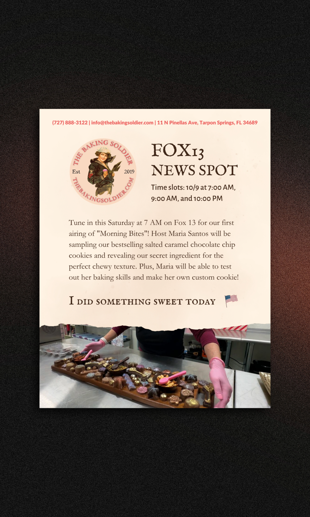 The Baking Soldier Flyer Template