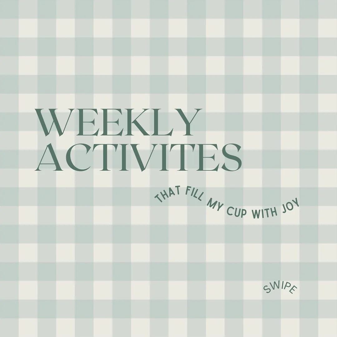 What fills your cup? Here are my weekly routines that bring me joy and peace. ☕️🌿🌼

Balancing mom life and work life can be tricky at times, but finding a rhythm and little moments each week helps avoid burnout, makes me appreciate all my blessings