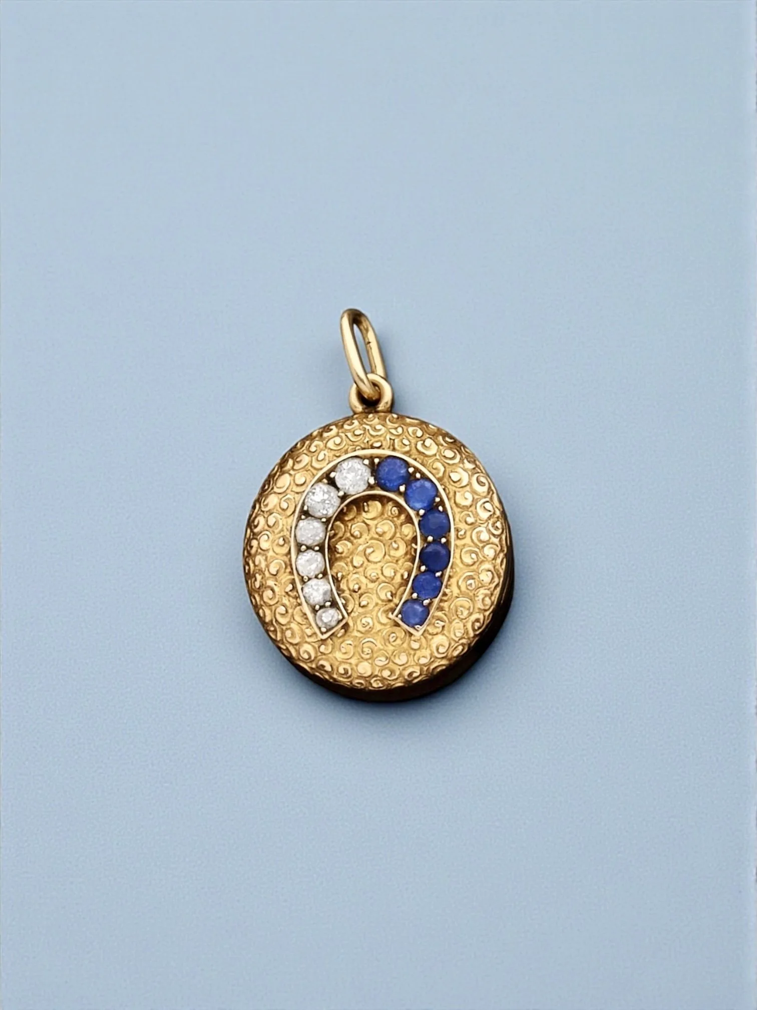 Lucky Horseshoe Medallion Pendant