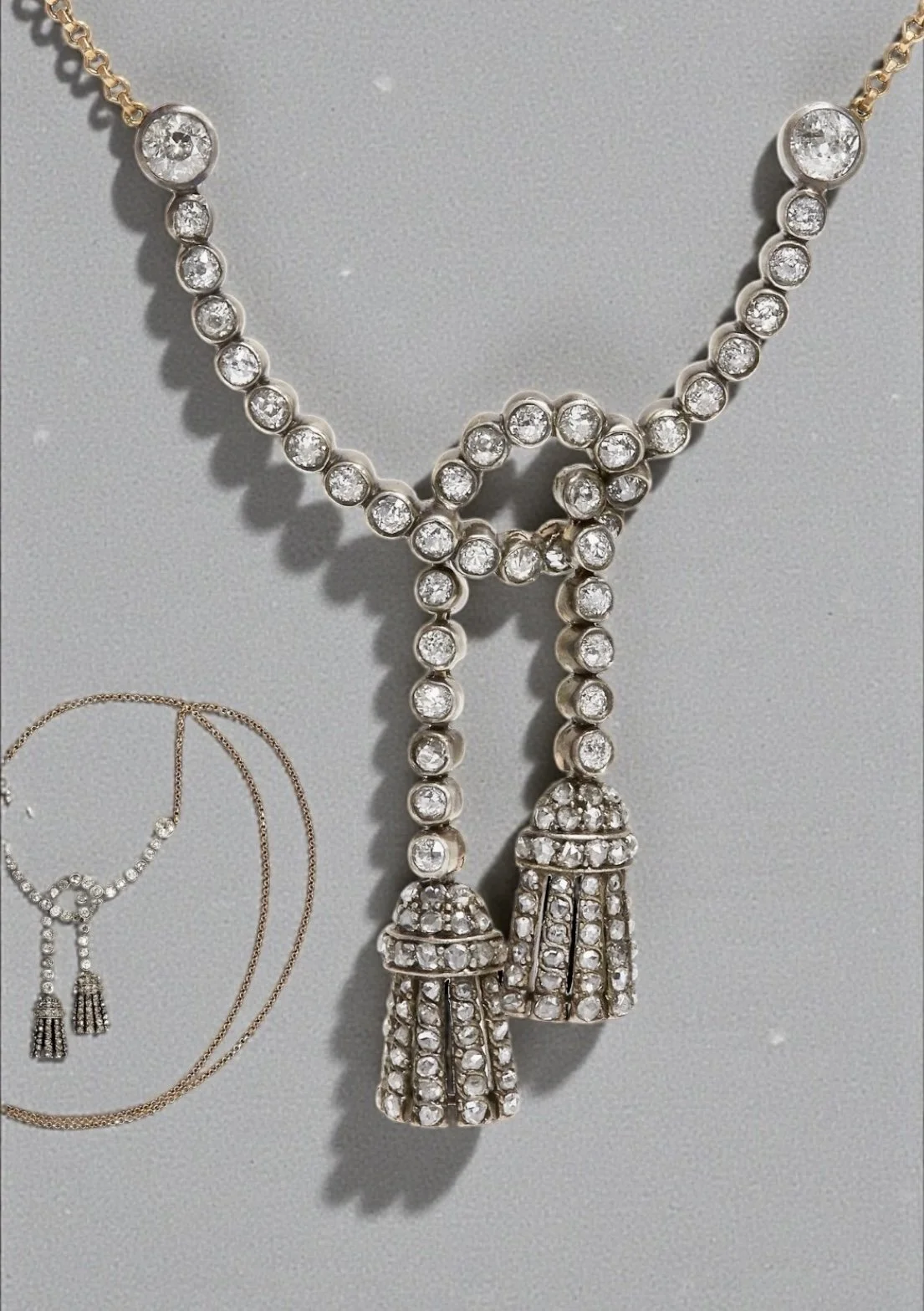 BELLE ÉPOQUE DIAMOND TASSEL NECKLACE