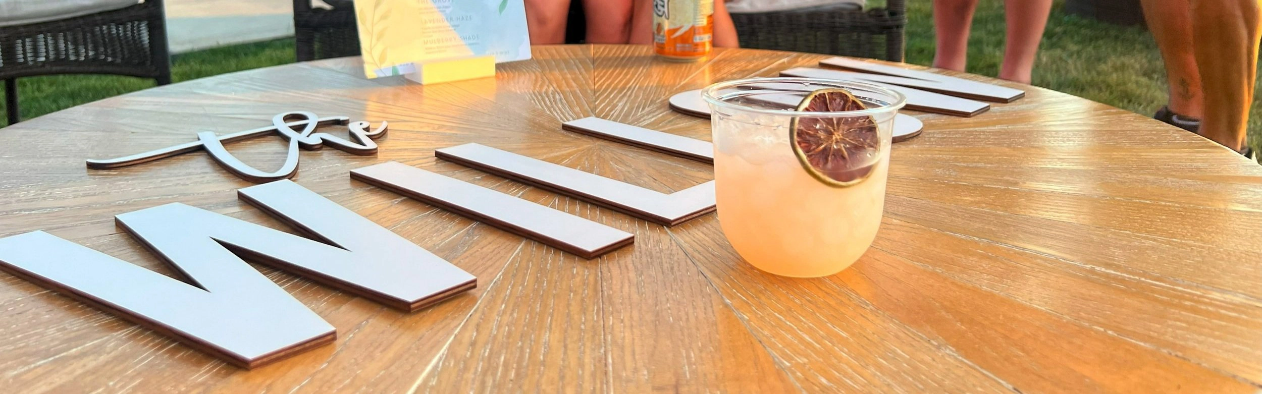 Mobile bartenders serving craft cocktails at a Salt Lake City wedding.